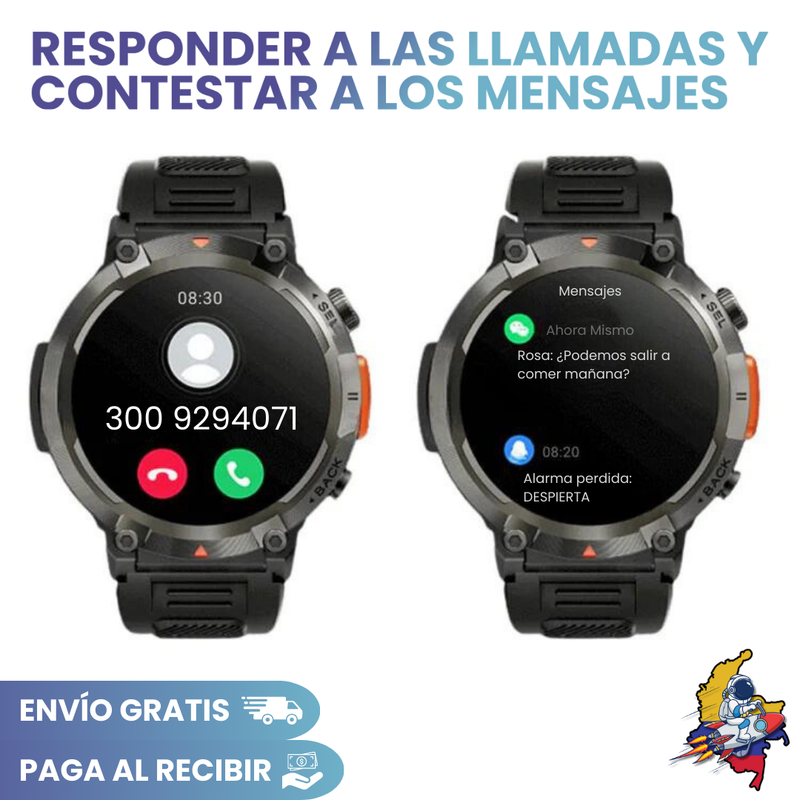 ⌚🔥Smartwatch militar TrailBlaze + Regalo Sorpresa y compite por un iPhone 15⌚🔥